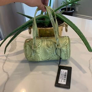 Mini snake skin bag